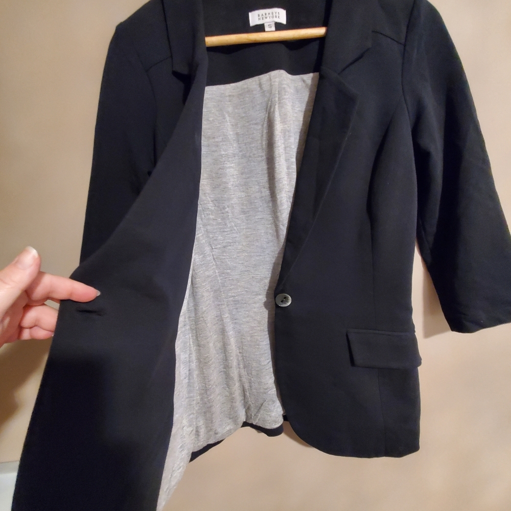 BARNEYS THICK JERSEY JACKET STRETCH